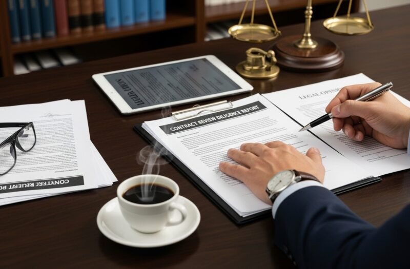 Contract review due diligence lawyer