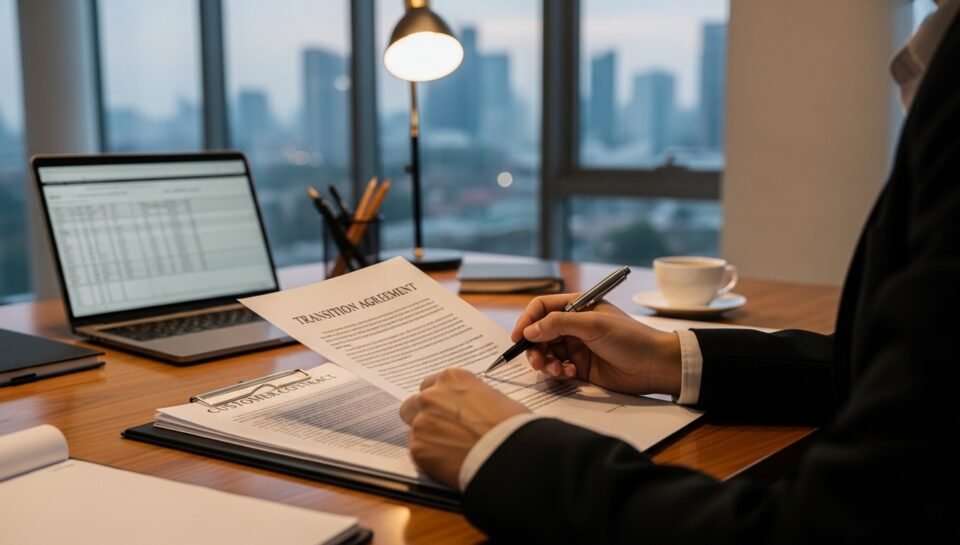 Customer contract transition attorney