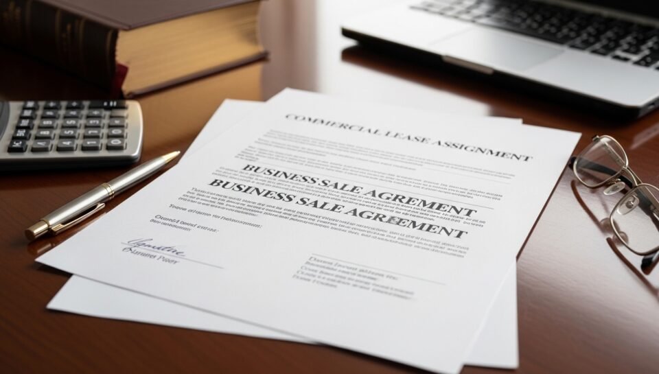 Commercial lease assignment business sale attorney New Jersey