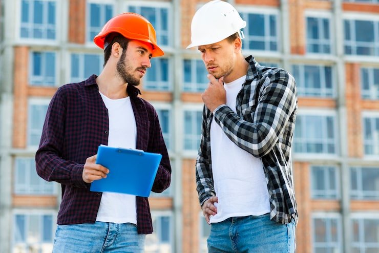 medium-shot-engineer-construction-worker-talking_23-2148233732