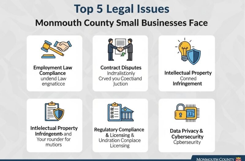 Top 5 Legal Issues Monmouth County Small Businesses Face in 2026 Top 5 Legal Issues Monmouth County Small Businesses Face in 2026